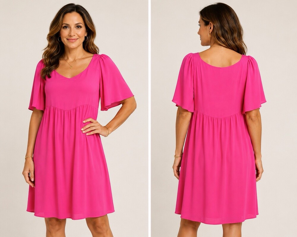 Andree’ Brand NWT Woman’s Summer Dress! Hot Pink, Size L